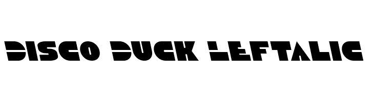 Disco Duck Leftalic  フリーフォントのダウンロード