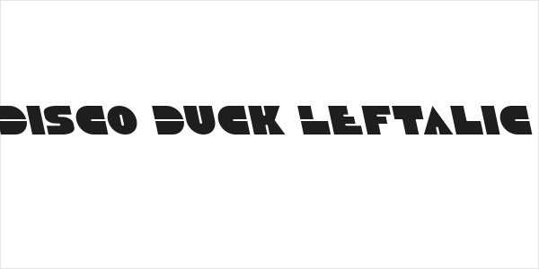 Disco Duck Leftalic Logo