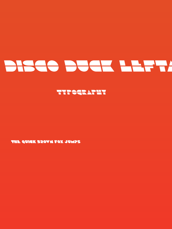 Disco Duck Leftalic Poster