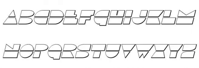 Disco Duck Outline Italic Polices MAJUSCULES