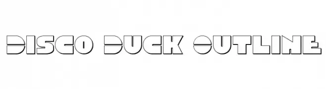 Disco Duck Outline  Frei Schriftart Herunterladen