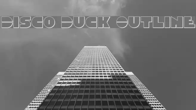 Disco Duck Outline Font examples