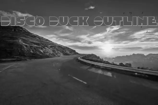 Disco Duck Outline Font examples