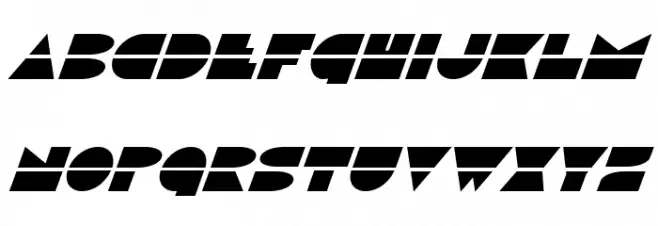 Disco Duck Super-Italic फ़ॉन्ट अपरकेस