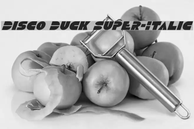 Disco Duck Super-Italic Example 2