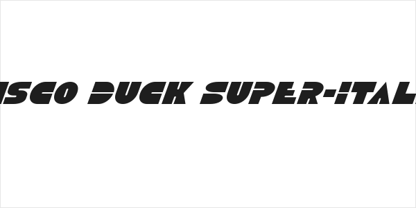 Disco Duck Super-Italic Logo