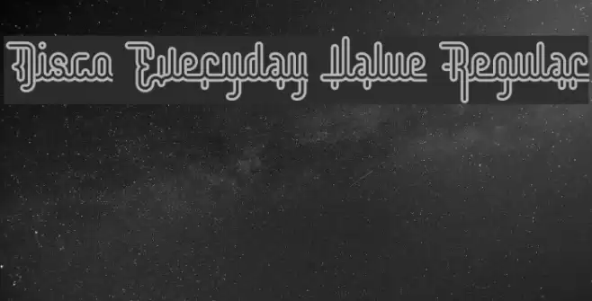 Disco Everyday Value Regular Font examples