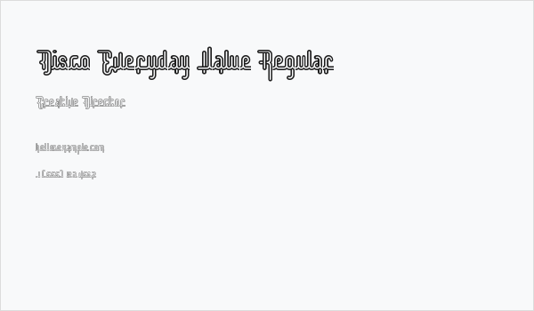 Disco Everyday Value Regular Business Card