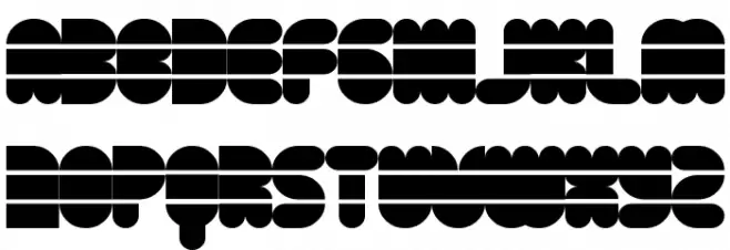 Disco Flow Regular フォント 大文字