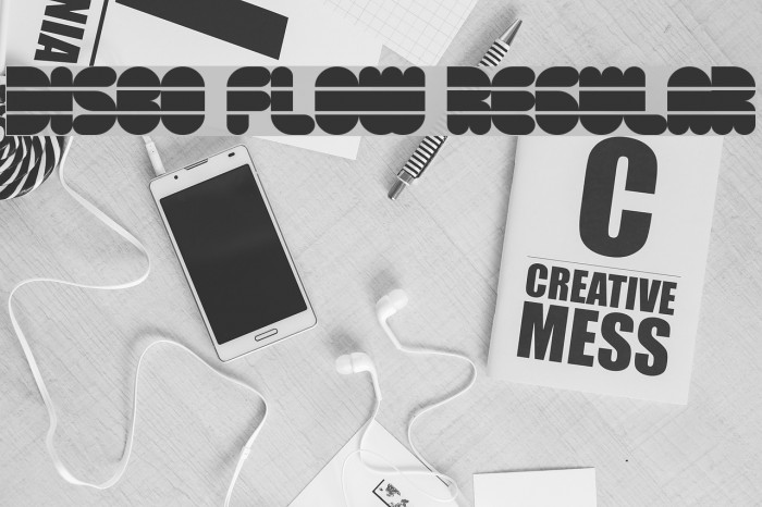 Disco Flow Regular Font examples