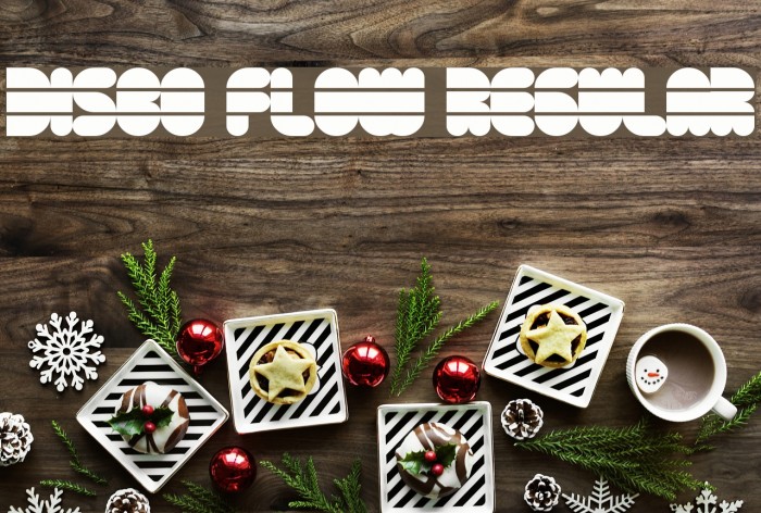 Disco Flow Regular Font examples