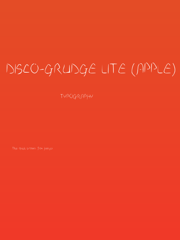 Disco-Grudge Lite (Apple) Medium Poster