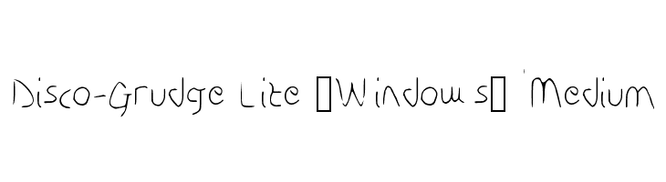 Disco-Grudge Lite [Windows] Medium  नि: शुल्क फ़ॉन्ट्स डाउनलोड