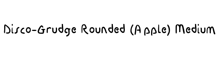 Disco-Grudge Rounded (Apple) Medium  font caratteri gratis