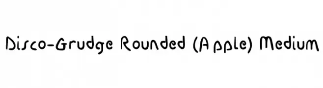 Disco-Grudge Rounded (Apple) Medium  नि: शुल्क फ़ॉन्ट्स डाउनलोड