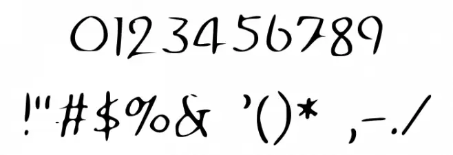 Disco-Grudge Stroked (Apple) Medium フォント その他の文字