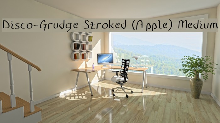 Disco-Grudge Stroked (Apple) Medium フォント examples