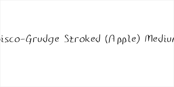 Disco-Grudge Stroked (Apple) Medium Logo