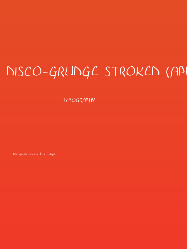 Disco-Grudge Stroked (Apple) Medium Poster
