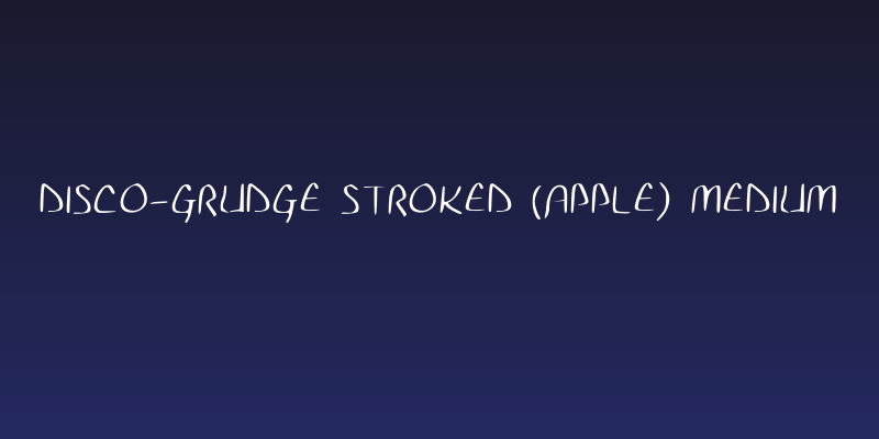 Disco-Grudge Stroked (Apple) Medium Social Header