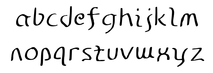 Disco-Grudge Stroked (Apple) Medium フォント 小文字