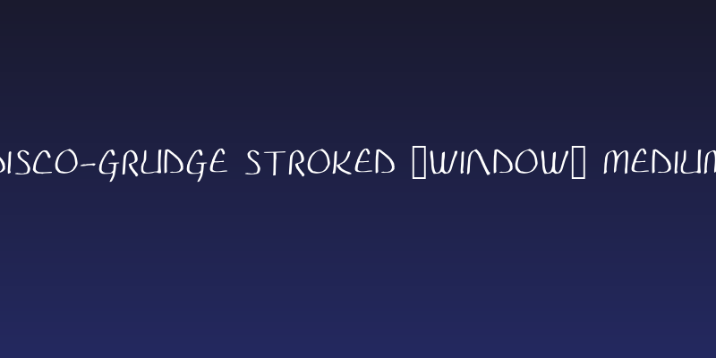 Disco-Grudge Stroked [Window] Medium Social Header