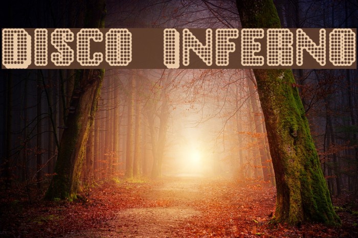 Disco Inferno Font examples