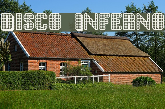 Disco Inferno Font examples