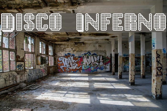 Disco Inferno Font examples