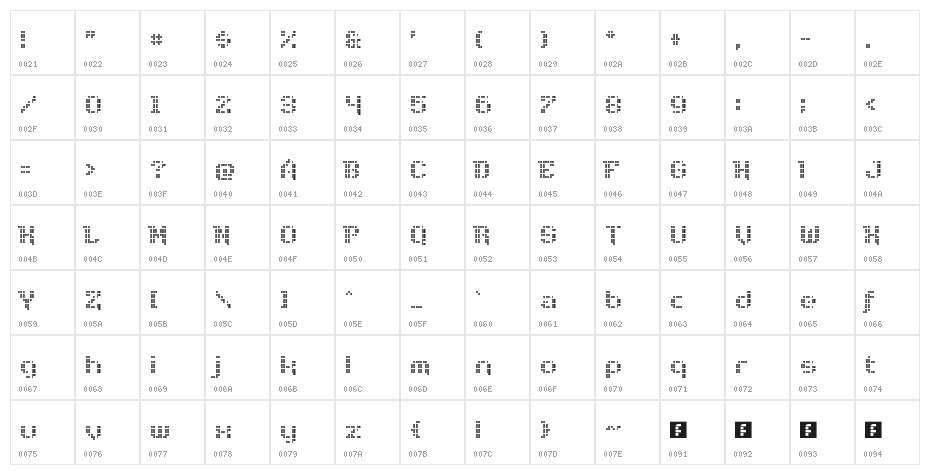 Disco Nectar Regular Character Map