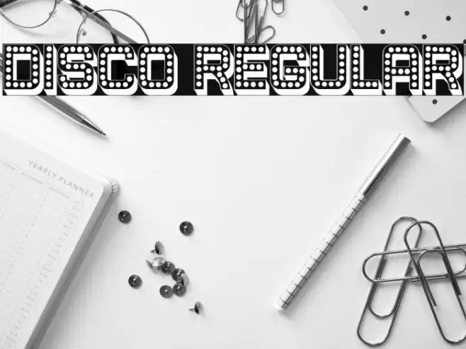 Disco Regular Font examples