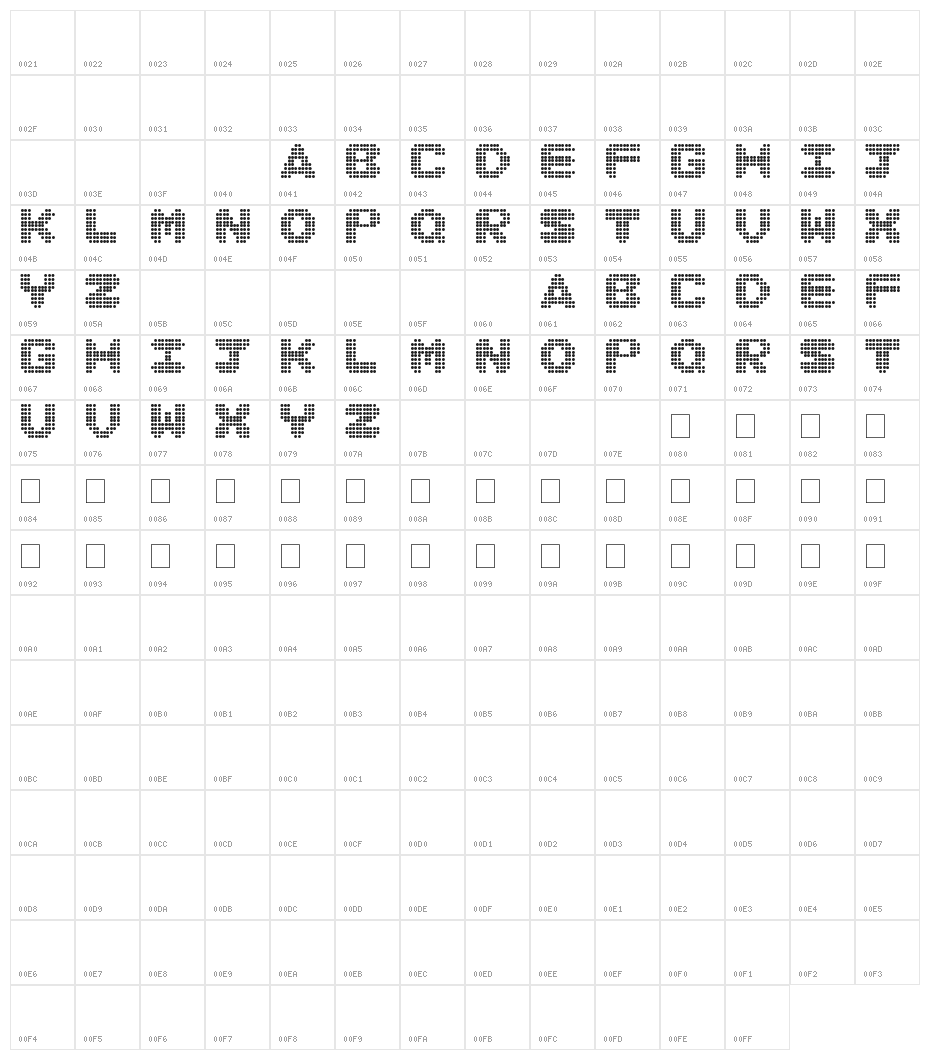 Disco never dies Character Map
