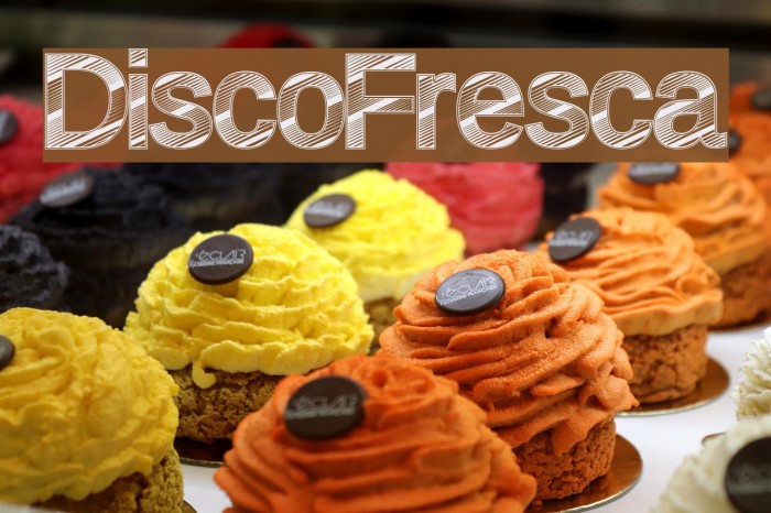 DiscoFresca Font examples