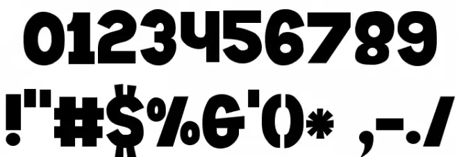 DiscoMonkey Font OTHER CHARS