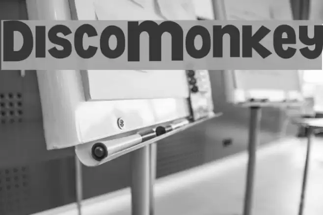 DiscoMonkey Font examples