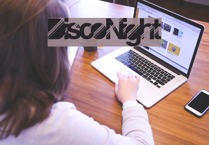 DiscoNight Font examples