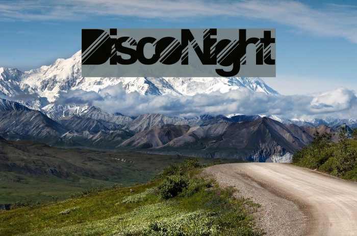 DiscoNight Font examples