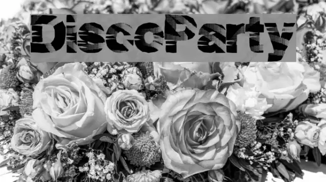 DiscoParty Font examples