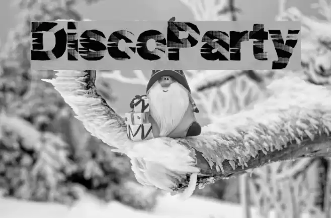 DiscoParty Font examples