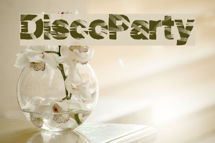 DiscoParty Font examples