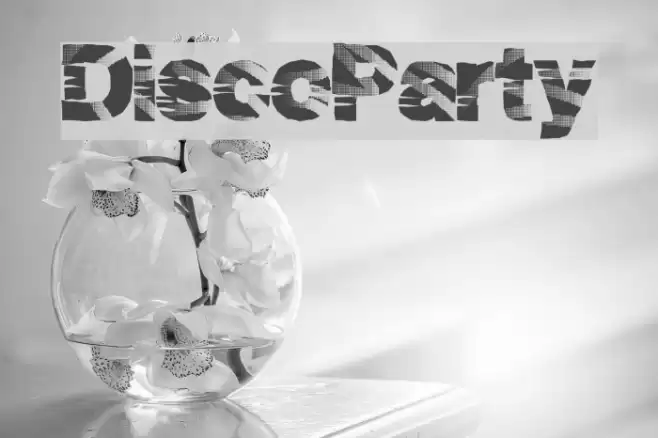 DiscoParty Font examples