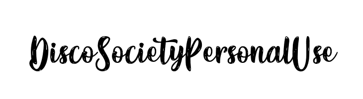 DiscoSocietyPersonalUse  font caratteri gratis