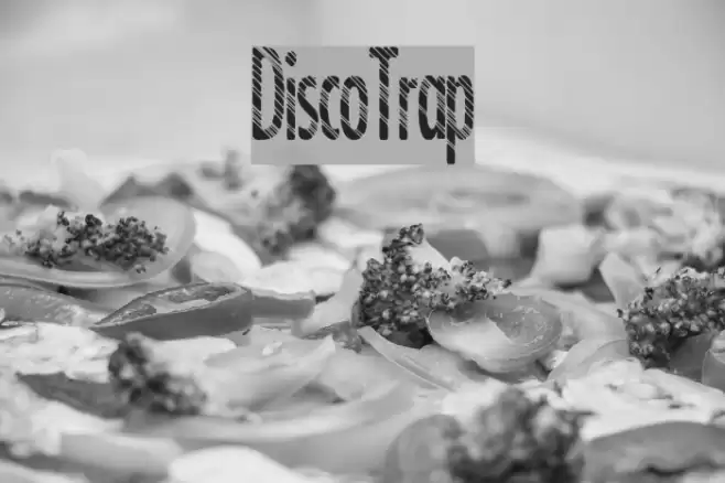 DiscoTrap Font examples