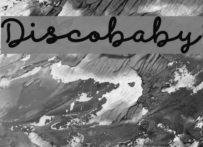 Discobaby Font examples