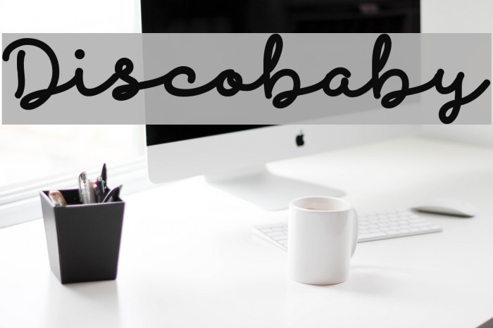Discobaby Font examples