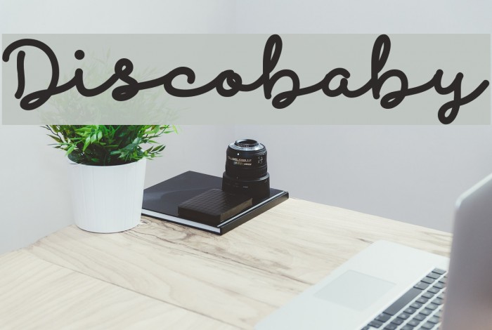 Discobaby Font examples