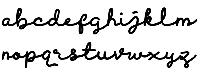 Discobaby Font LOWERCASE