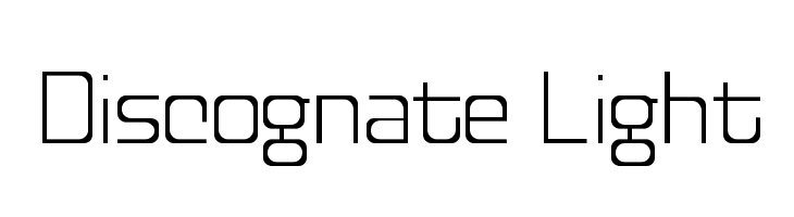 Discognate Light Font