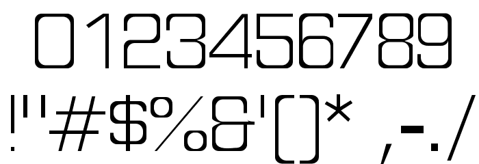 Discognate Light Font OTHER CHARS