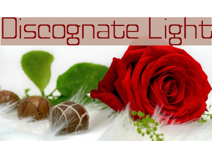 Discognate Light Font examples